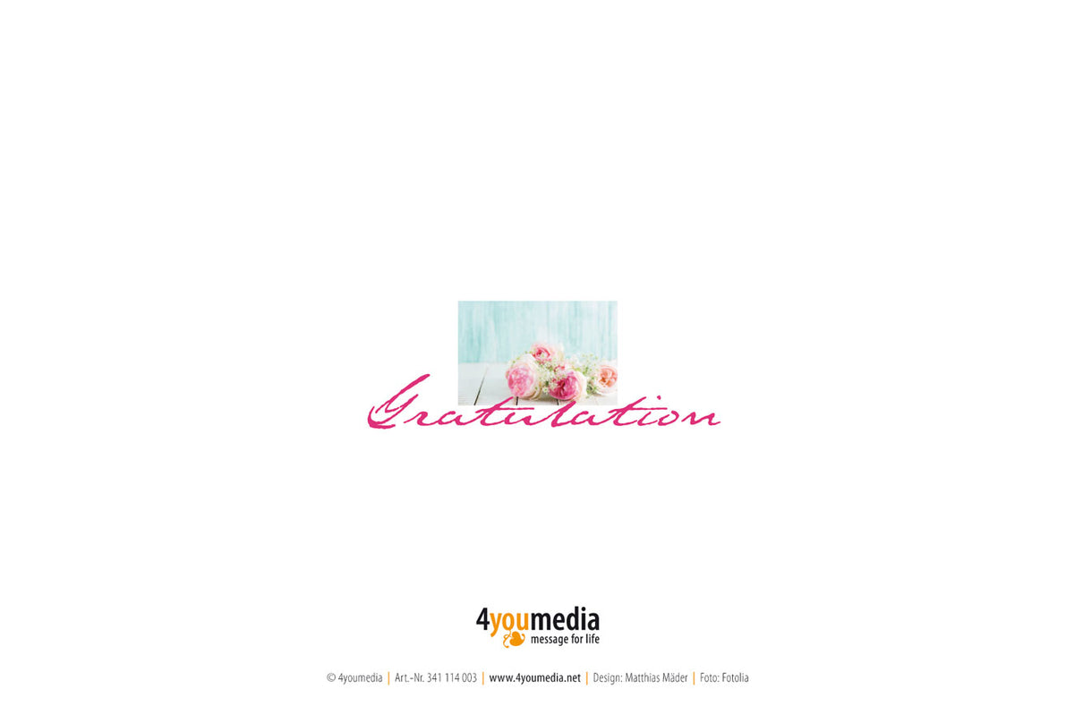 Faltkarte Gratulation - Geburtstag