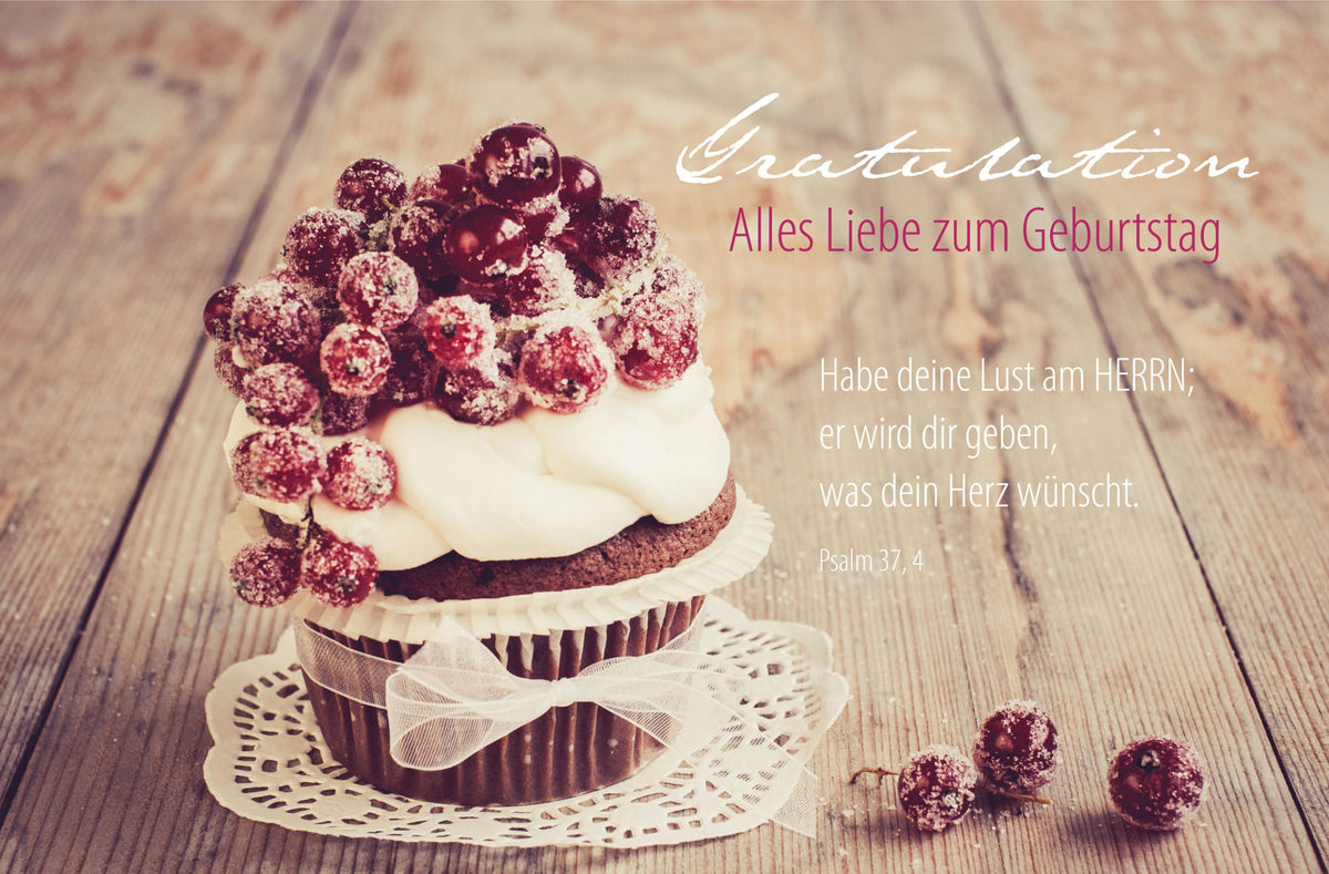 Faltkarte Gratulation - Geburtstag