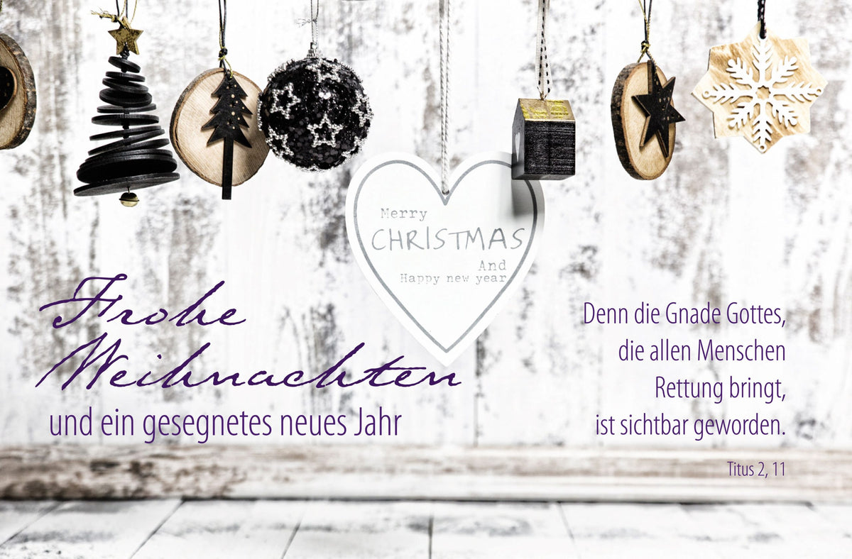 Faltkarte Frohe Weihnachten