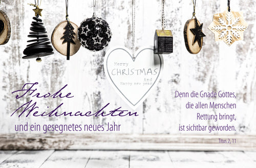 Faltkarte Frohe Weihnachten