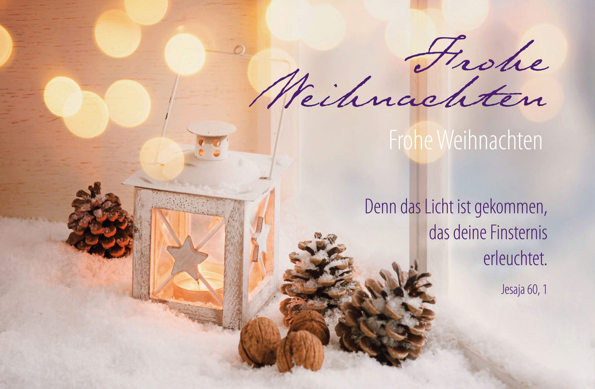 Faltkarte Weihnachten Laterne