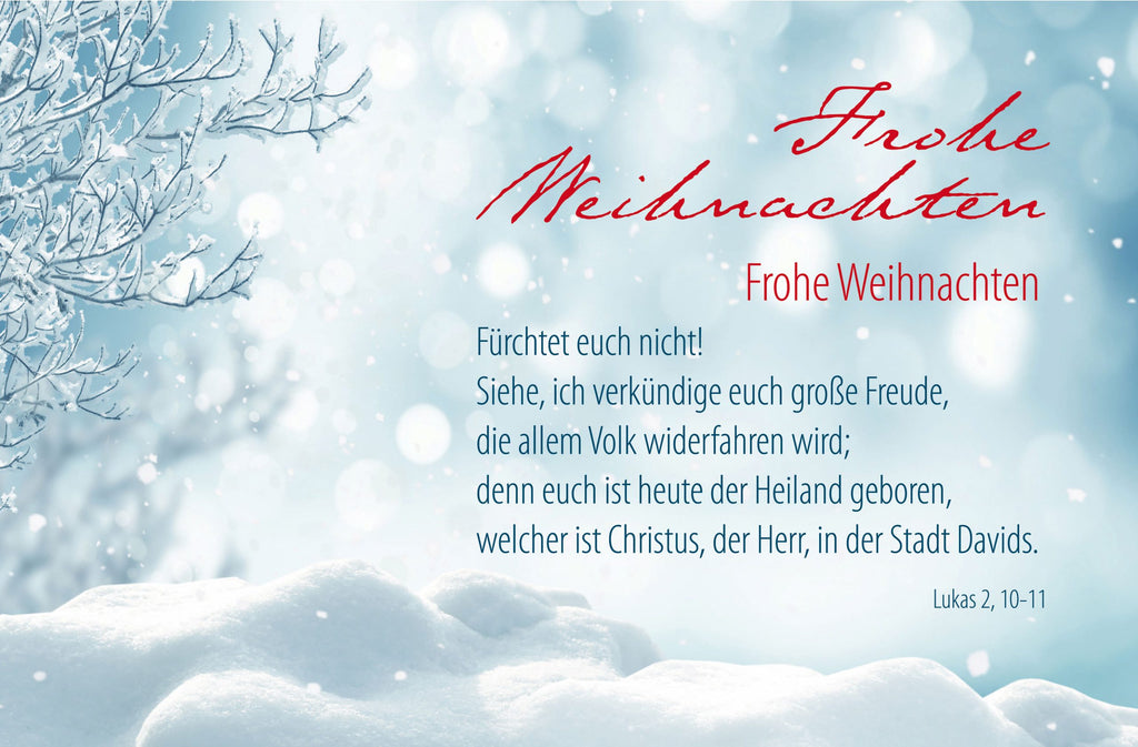 Faltkarte Weihnachten Winterlandschaft