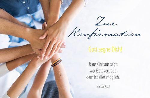 Faltkarte  Zur Konfirmation
