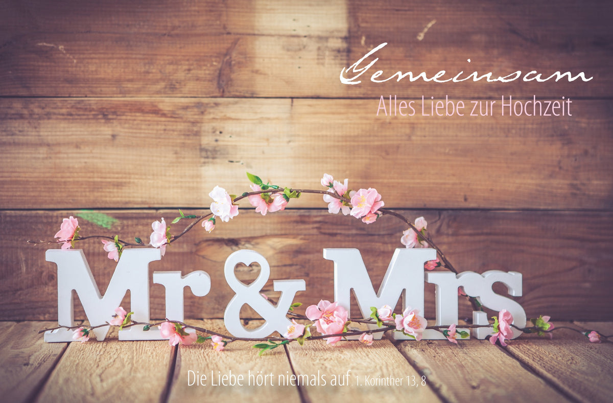 Faltkarte  Alles Liebe zur Hochzeit