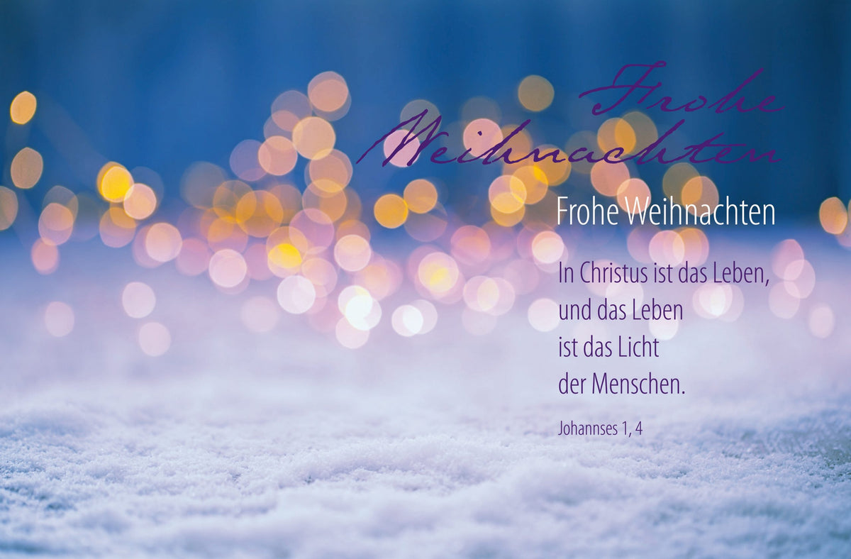 Faltkarte Frohe Weihnachten