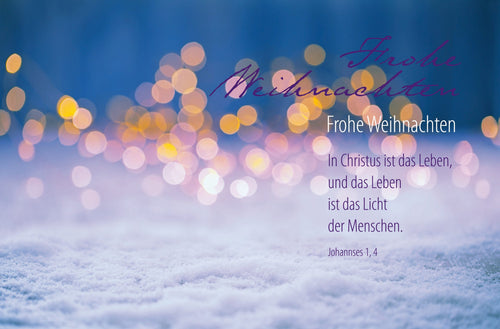 Faltkarte Frohe Weihnachten