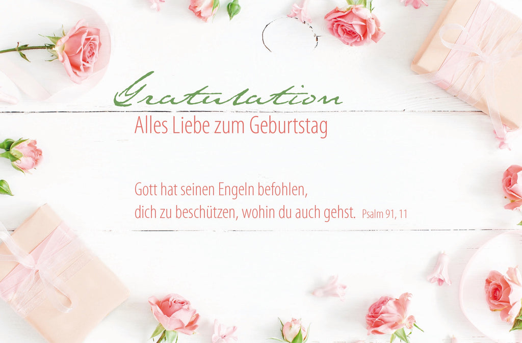 Faltkarte Gratulation - Alles Liebe zum Geburtstag
