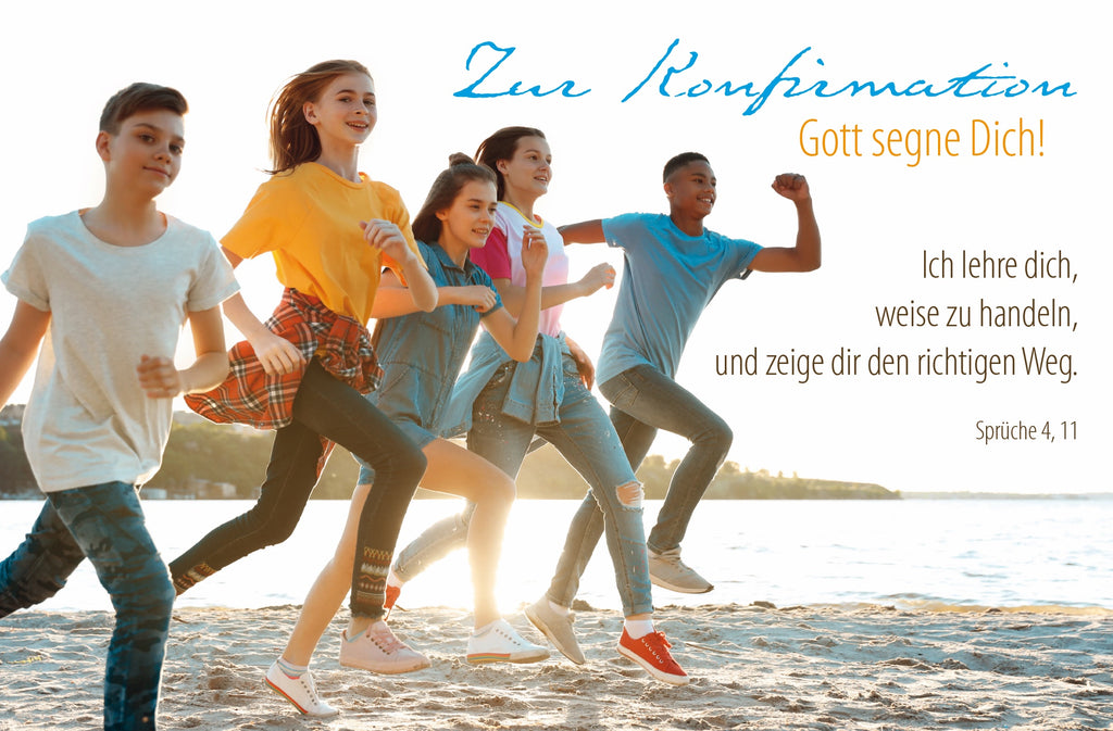 Faltkarte Zur Konfirmation - Gott segne Dich !