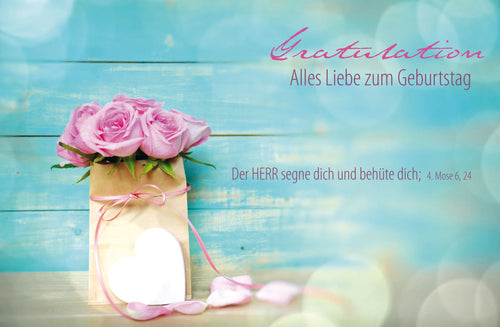Faltkarte Alles Liebe zum Geburtstag