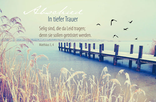 Faltkarte Abschied - In tiefer Trauer