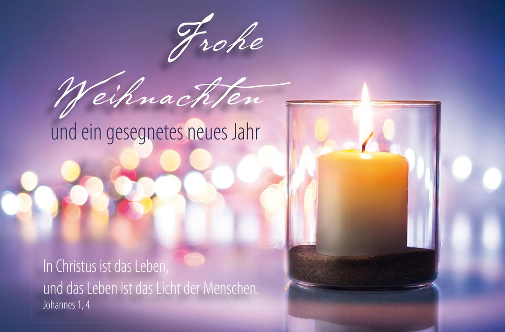 Faltkarte Frohe Weihnachten Lichter