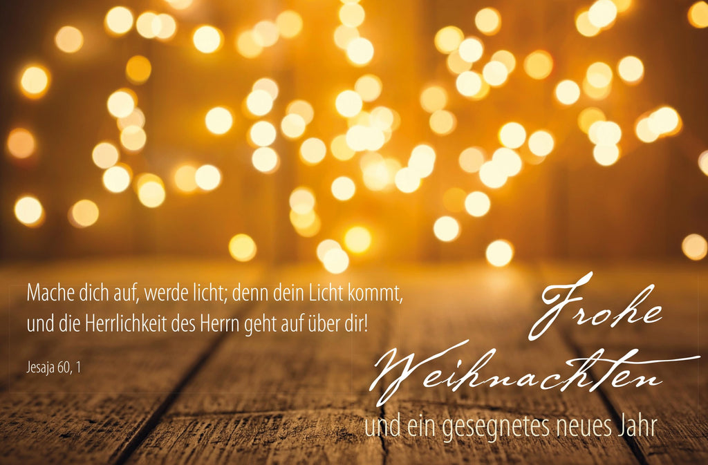 Faltkarte Frohe Weihnachten Licht