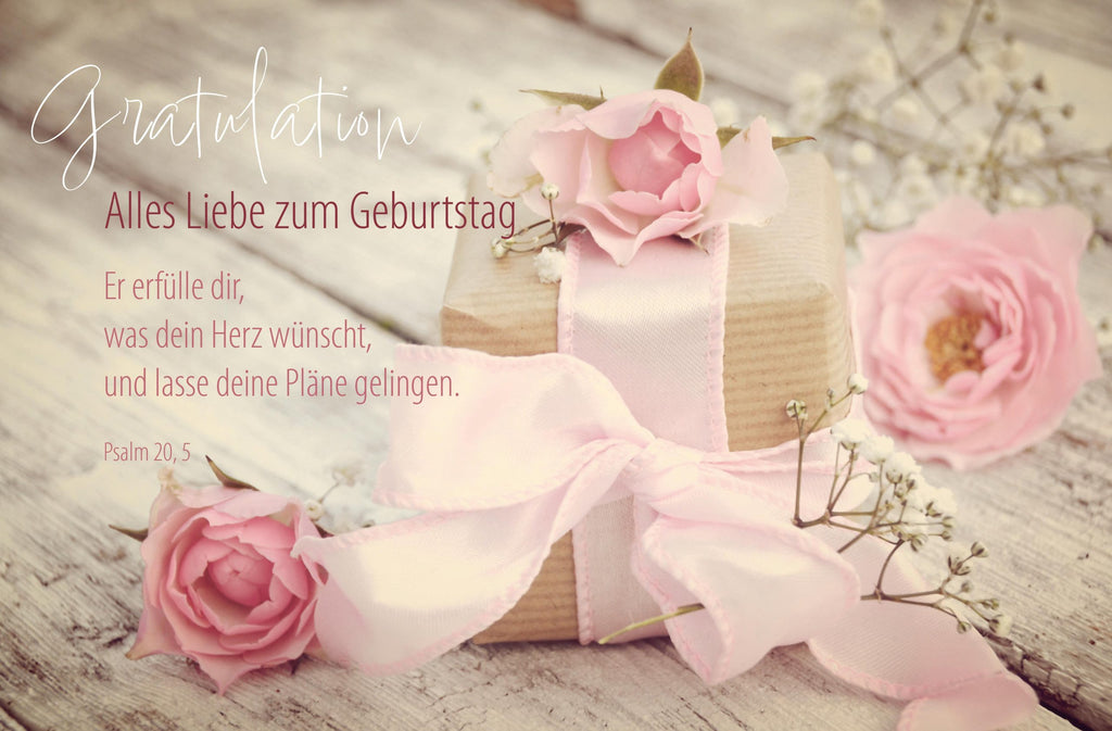 Faltkarte - Gratulation - Alles Liebe zum Geburtstag