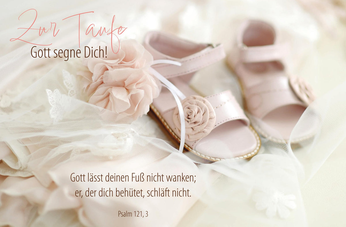 Faltkarte Zur Taufe Gott segne Dich