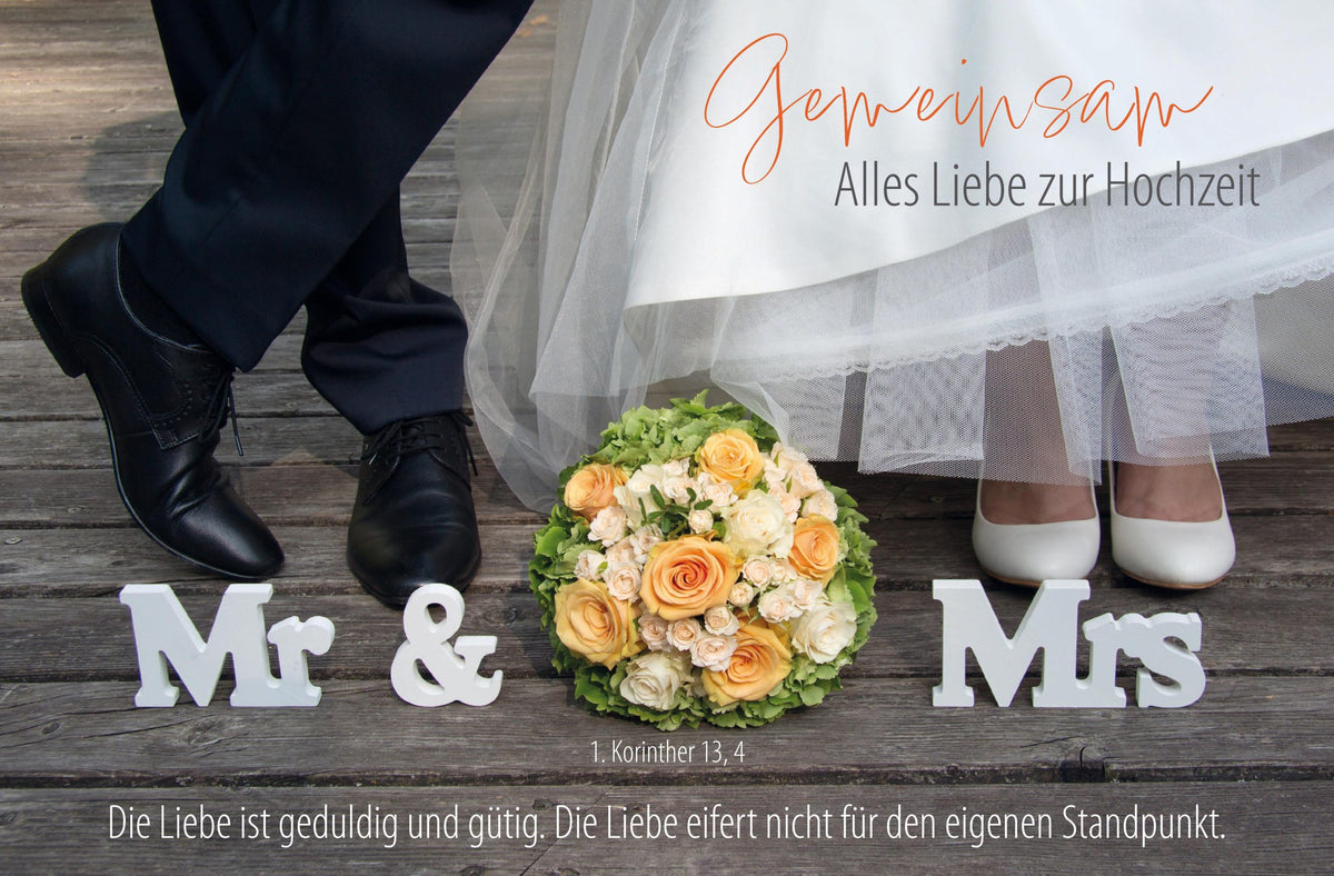 Faltkarte  Gemeinsam - Alles Liebe zur Hochzeit