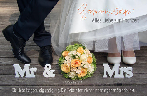 Faltkarte  Gemeinsam - Alles Liebe zur Hochzeit