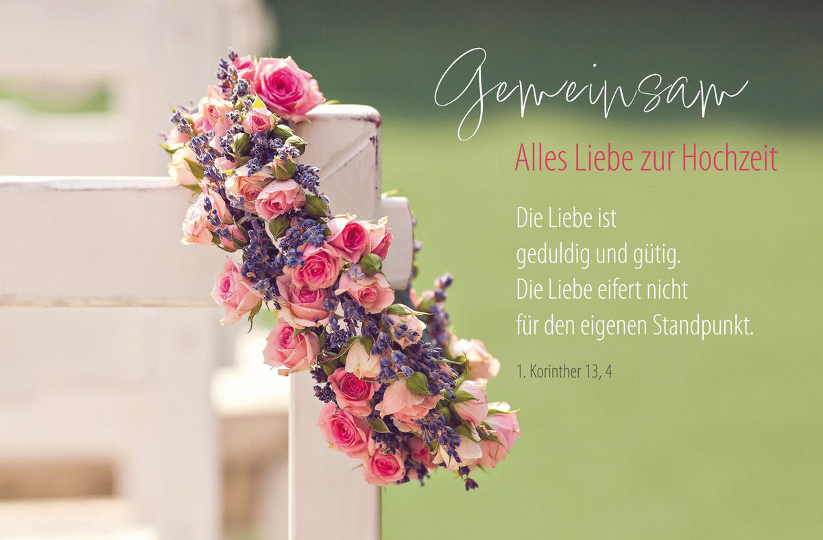 Faltkarte Gemeinsam - Alles Liebe zur Hochzeit