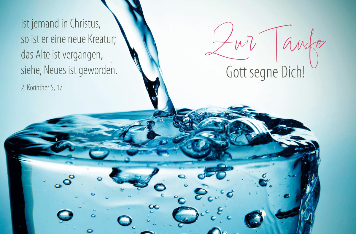 Faltkarte Zur Taufe Gott segne Dich