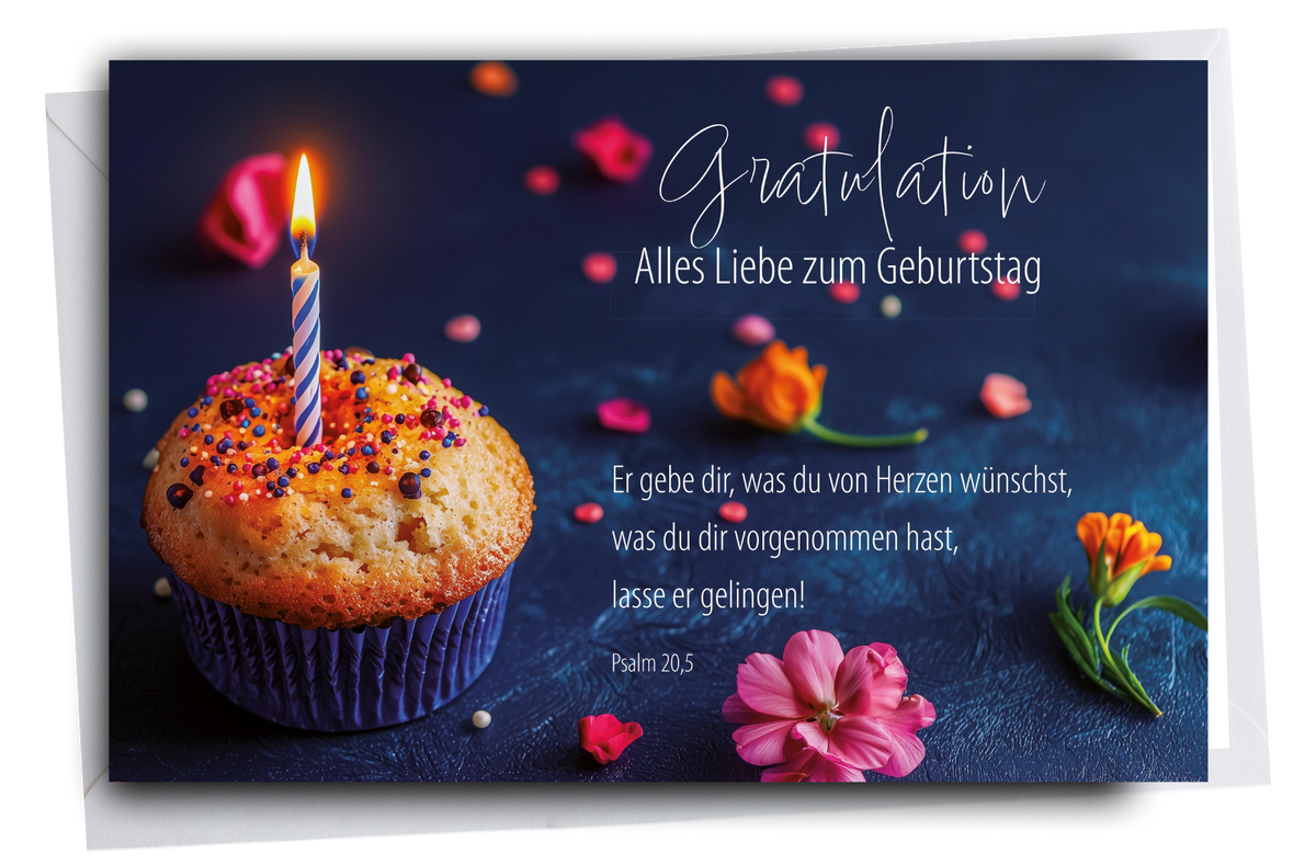 Faltkarte Geburtstag Muffin