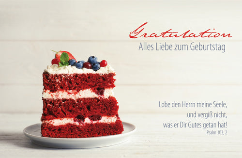 Faltkarte  Alles Liebe zum Geburtstag