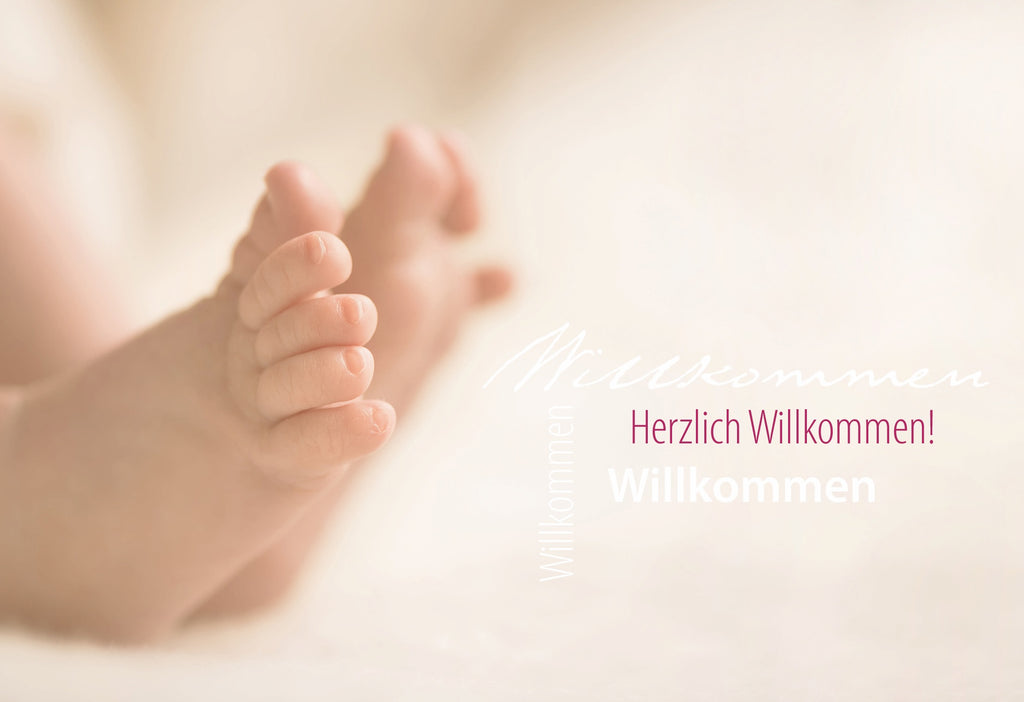 Postkarte Herzlich Willkommen !