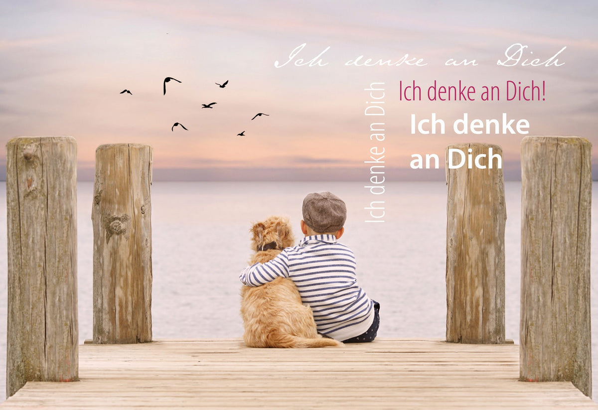 Postkarte Ich denke an Dich