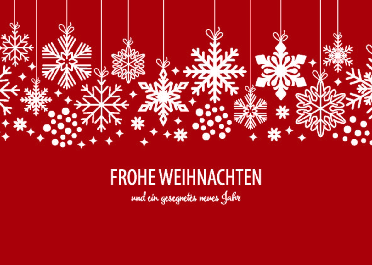 Weihnachtspostkarte Frohe Weihnachten