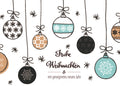 Weihnachtspostkarte Frohe Weihnachten