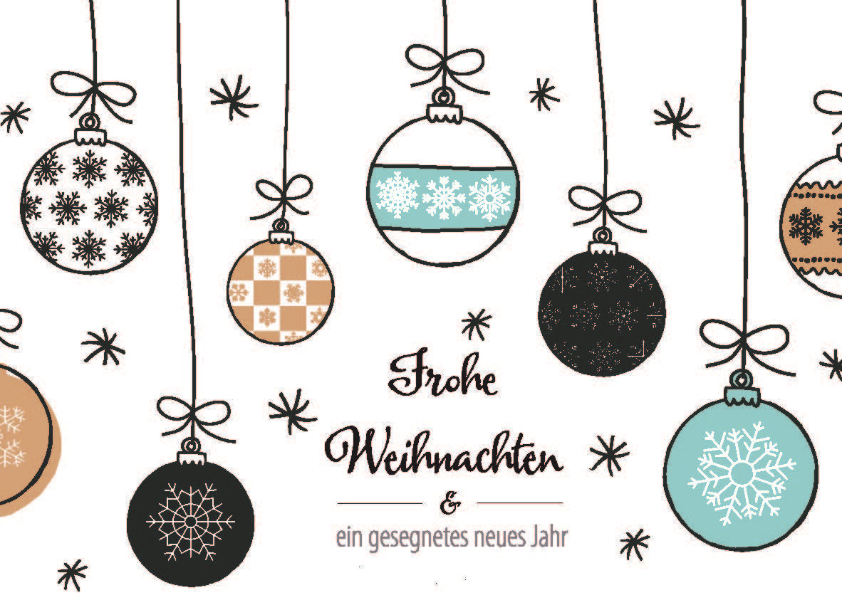 Weihnachtspostkarte Frohe Weihnachten