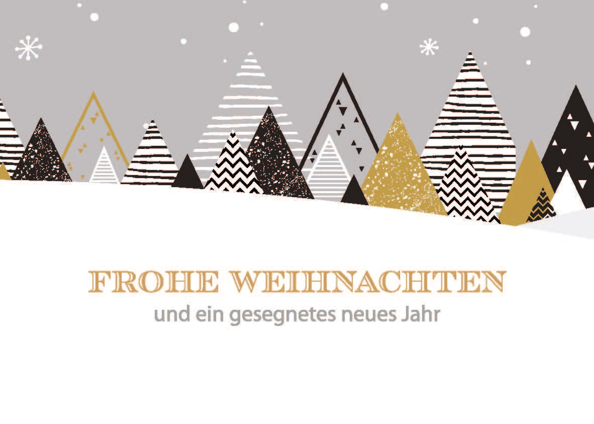 Weihnachtspostkarte Frohe Weihnachten