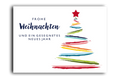 Postkarte Frohe Weihnachten Baum