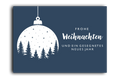 Postkarte Frohe Weihnachten Kugel