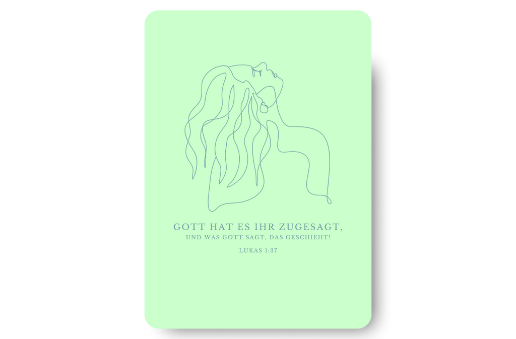 Postkarte Woman
