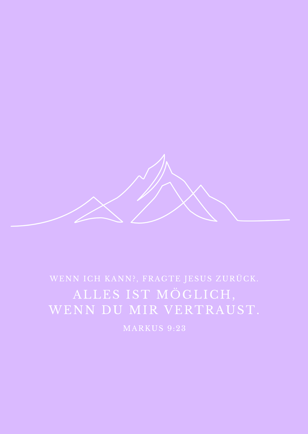 Postkarte Mountain