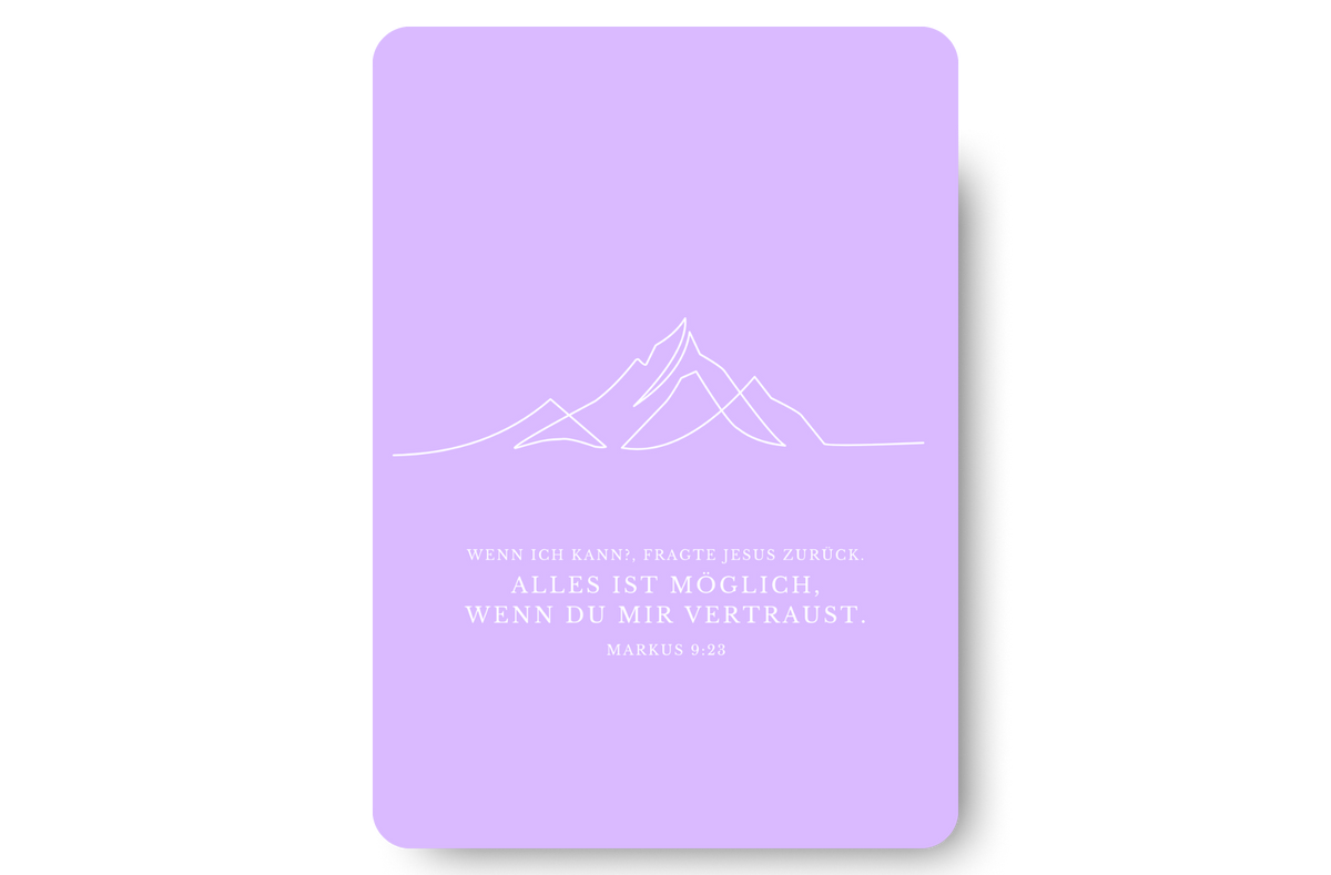 Postkarte Mountain