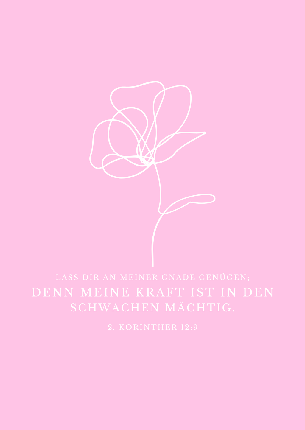 Postkarte Blume