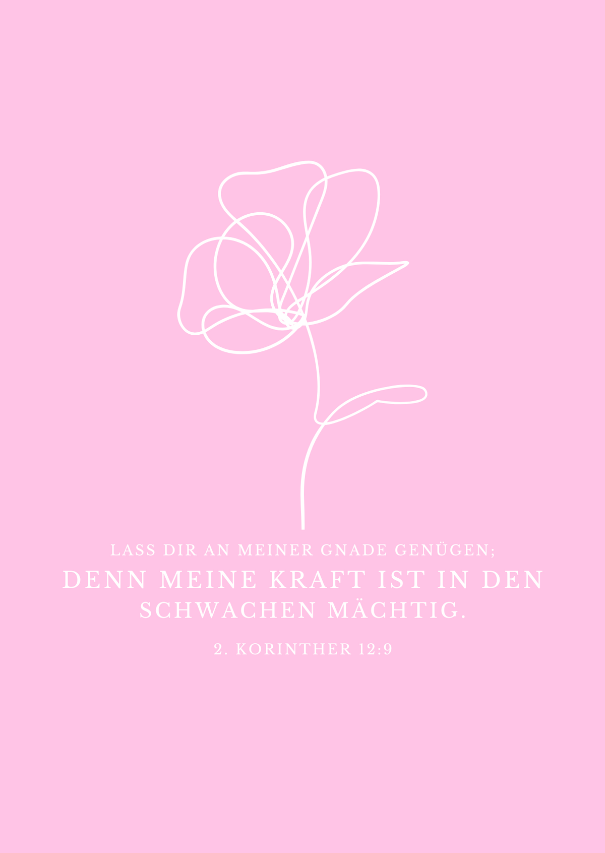 Postkarte Blume