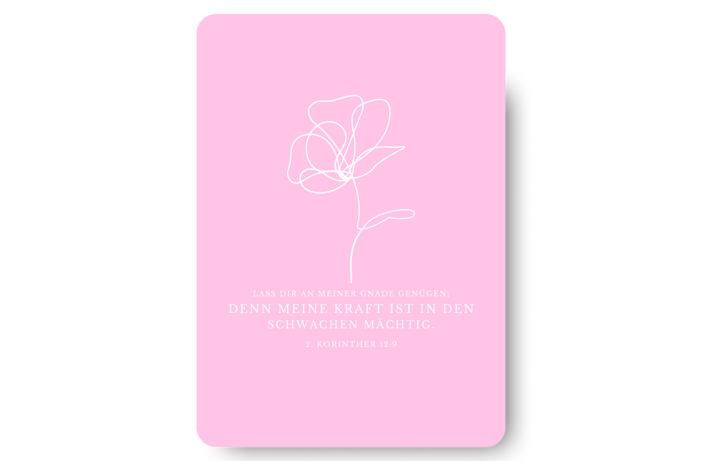 Postkarte Blume
