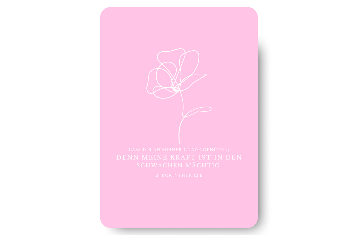 Postkarte Blume
