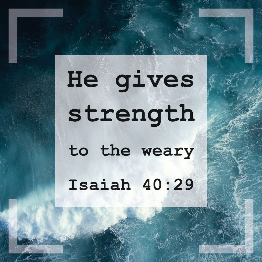 Postkarte  - He gives strength