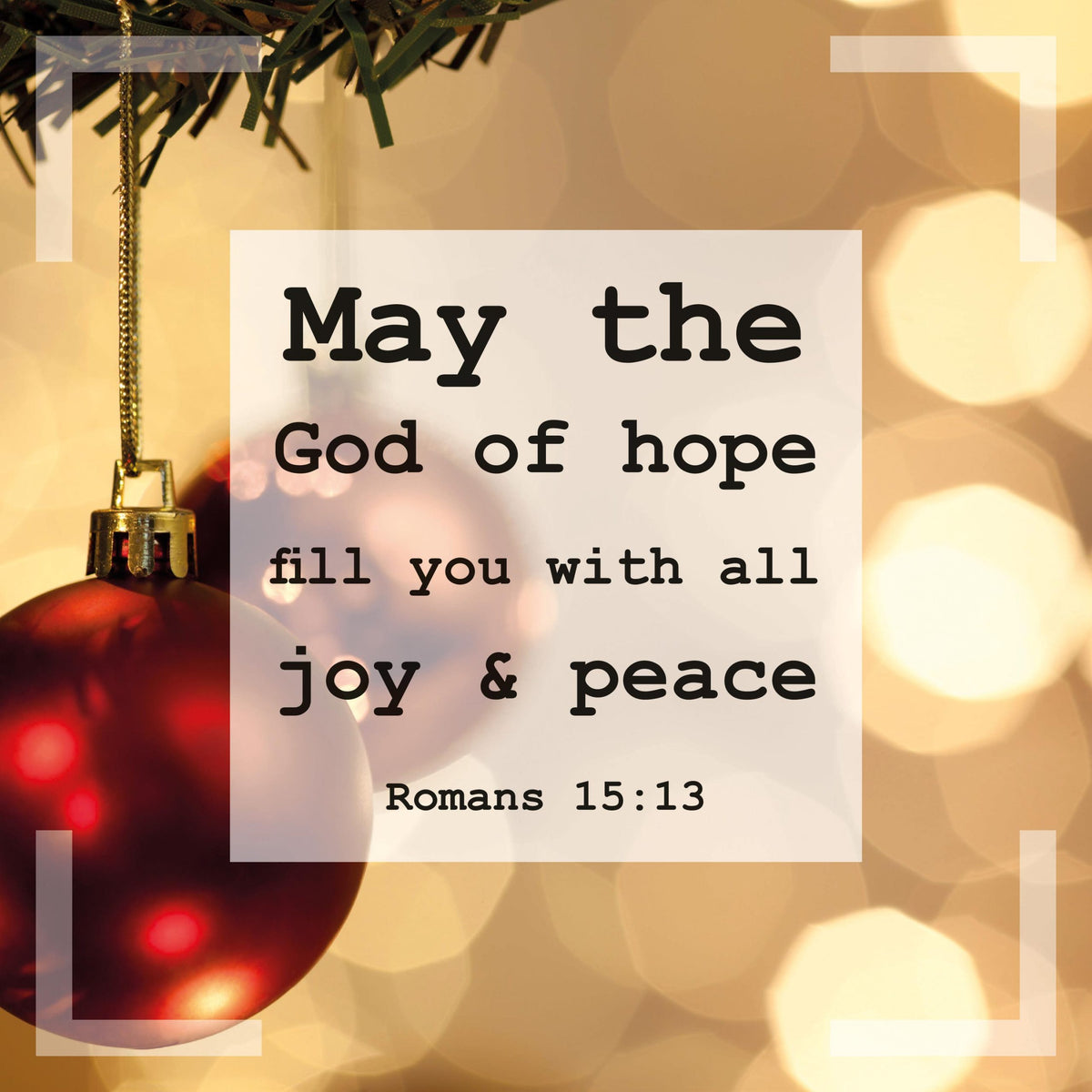 Postkarte - May the God of hope