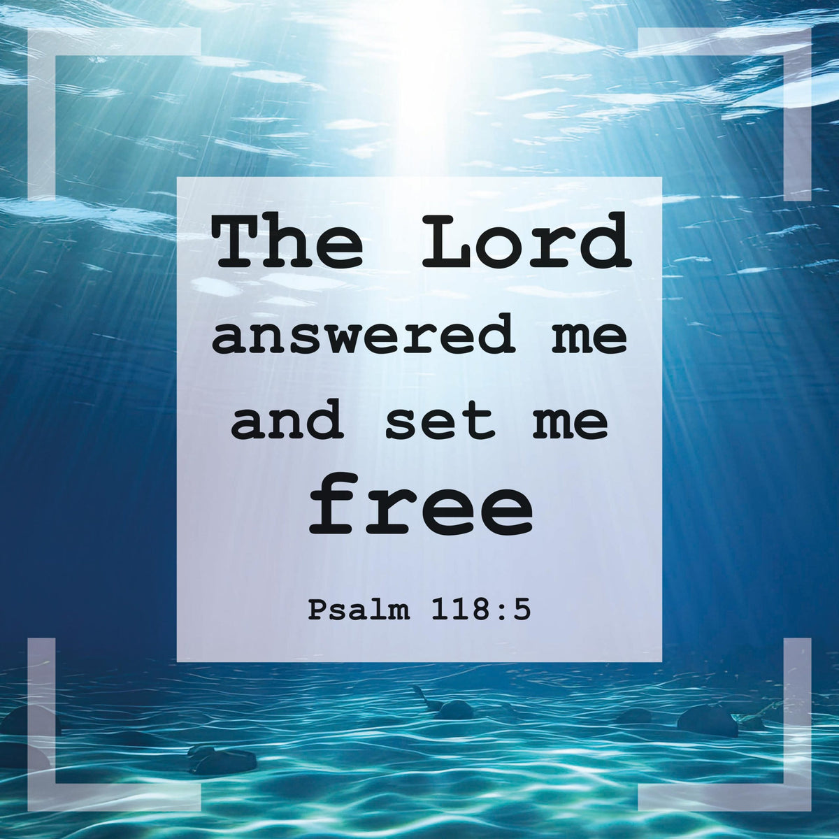 Postkarte - The Lord answered me