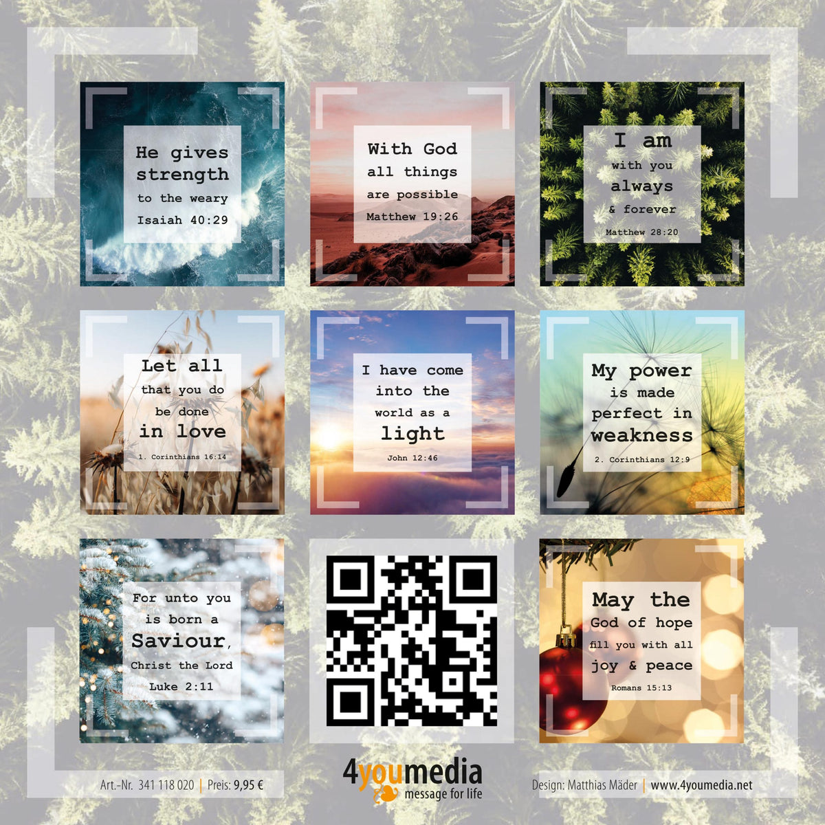 Quad Cards - Postkartenbuch/Kartenblock