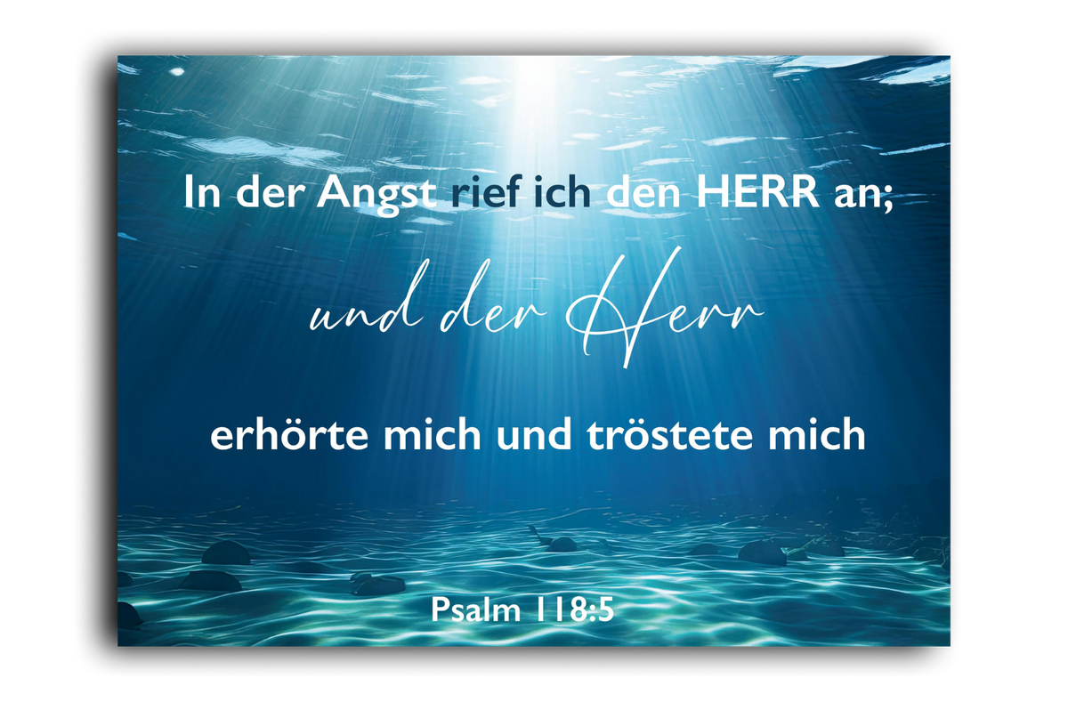Postkarte Unterwasser
