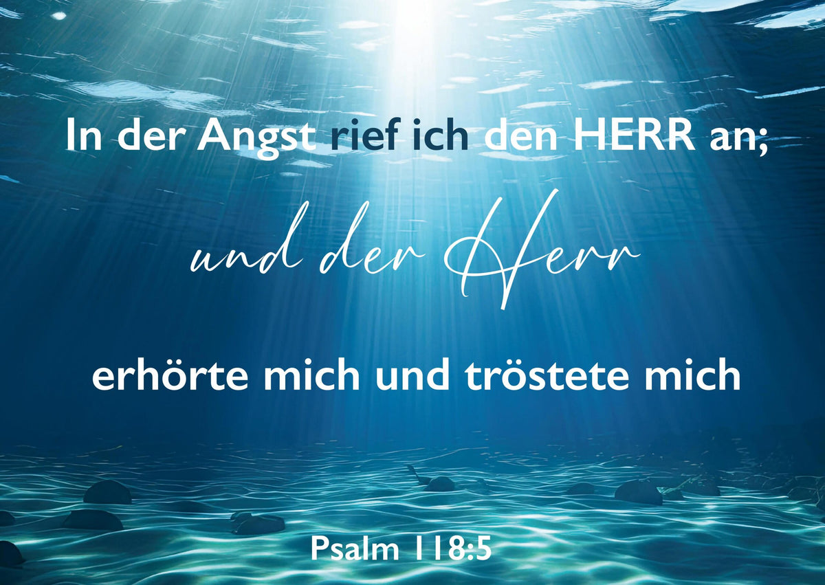 Postkarte Unterwasser