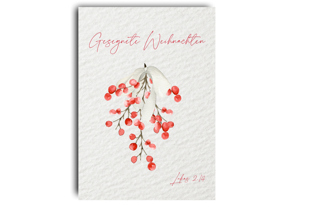 Postkarte Weihnachten Strauß