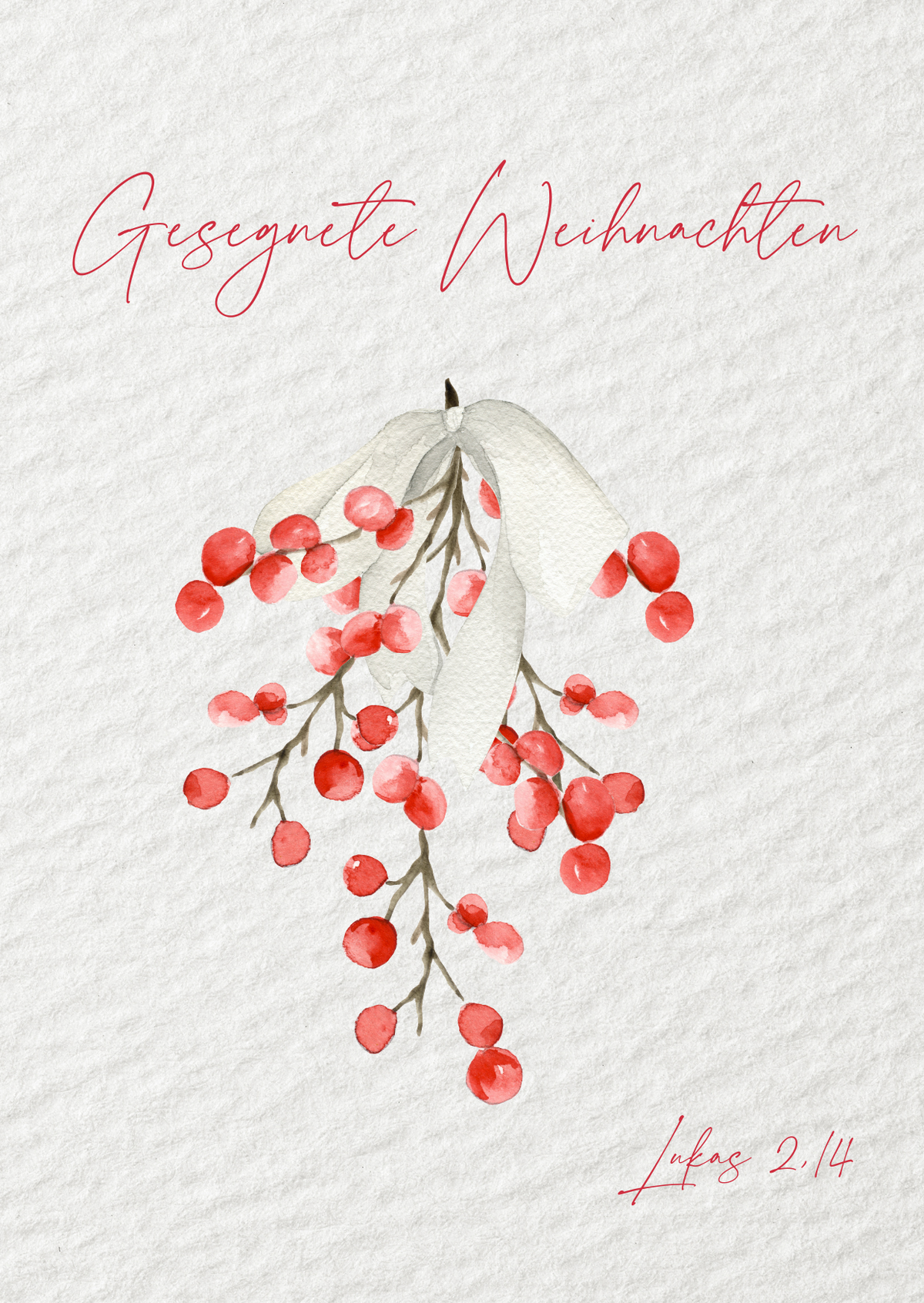 Postkarte Weihnachten Strauß