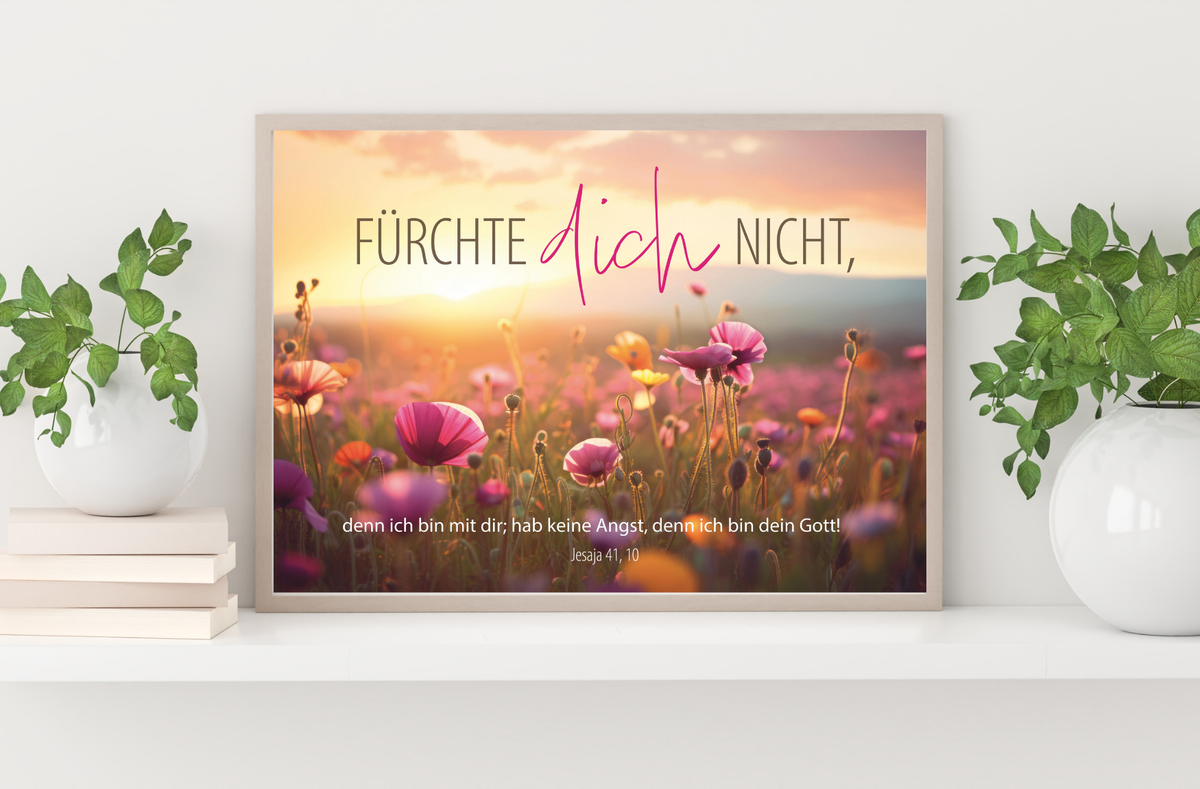 A3 Poster Jahreslosung 2027 Blumen