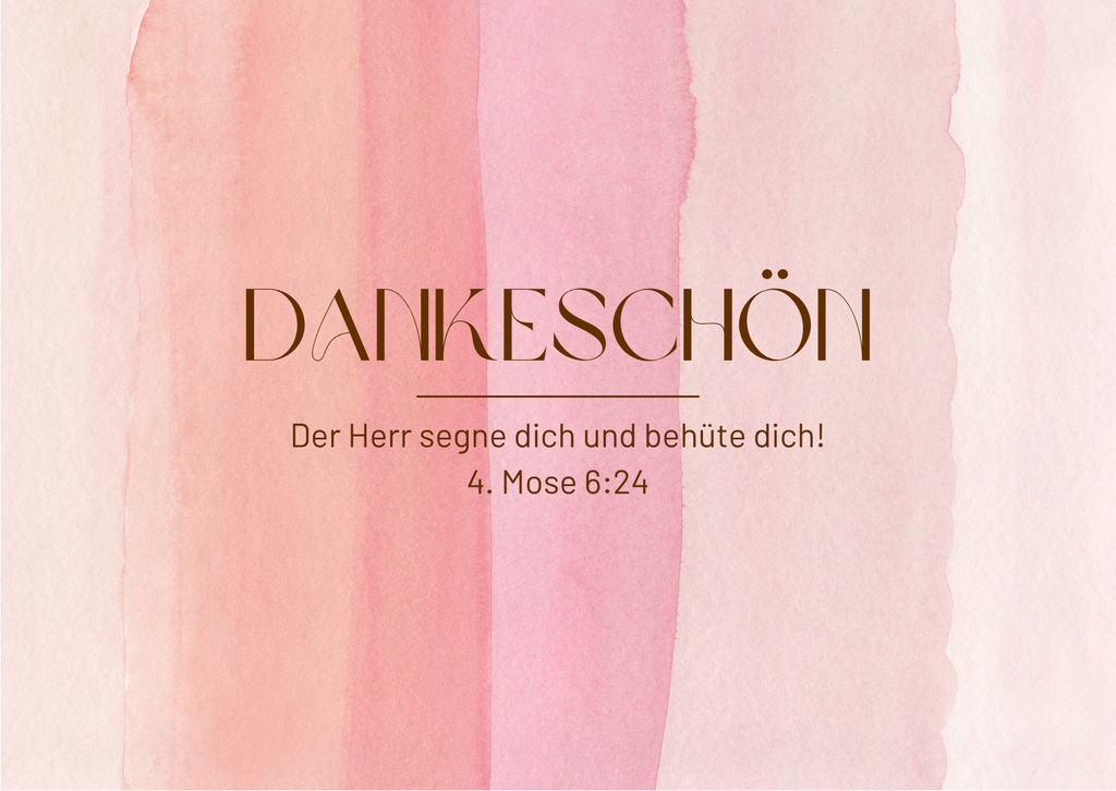 Postkarte Dankeschön