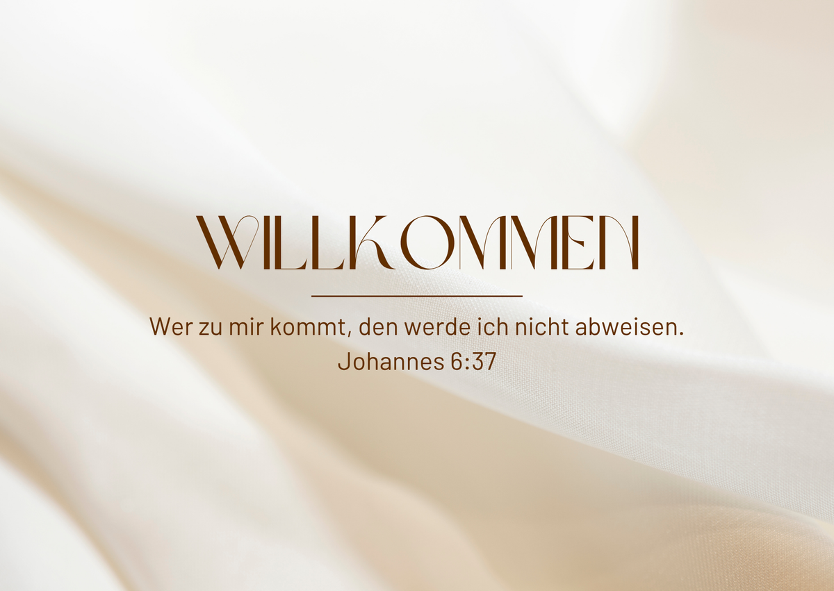 Postkarte Willkommen